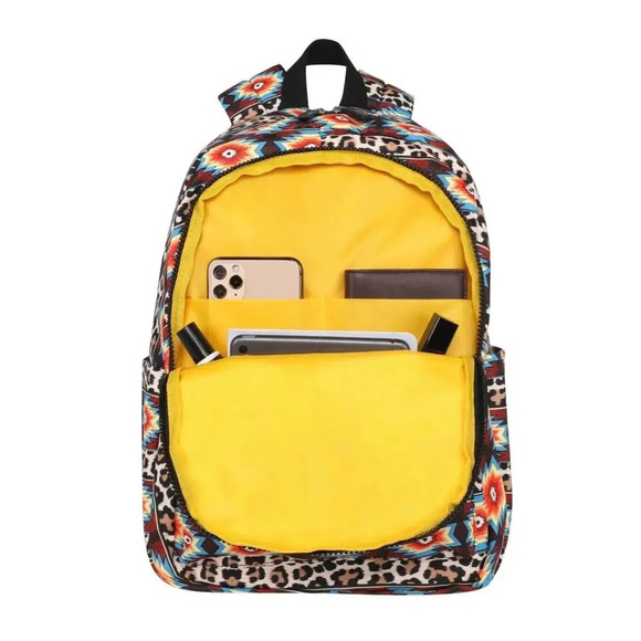 Montana West Aztec Leopard Backpack - Picture 3 of 6